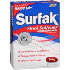 Surfak ablandador fecal SoftGels 30 geles suaves