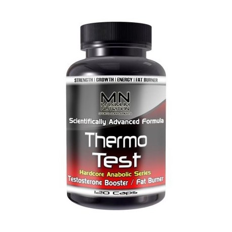 Maximum Nutrition Labs LLC Prueba de Thermo Testosterona y la quema de grasas Complejo (120ct)