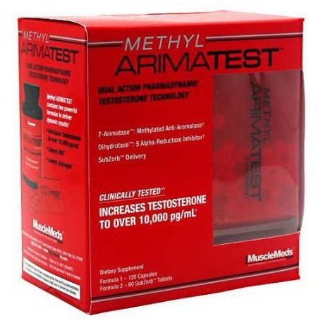 MUSCLE MEDS Arimatest Metil - 180 Cápsulas