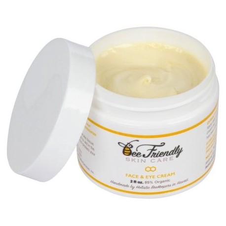 Mejor Rostro y Ojos Hidratante 100% natural y 85% orgánica de la cara y de los ojos Crema Por BeeFriendly Deep Moisturizing tod
