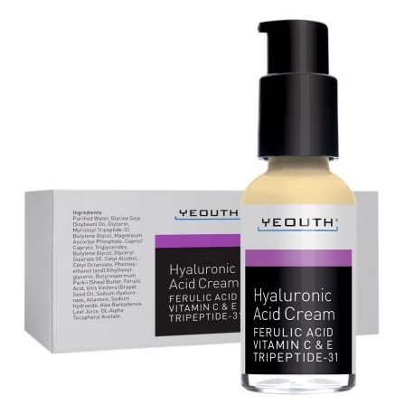Yeouth Ácido Hialurónico Crema Hidratante Facial para la piel seca anti envejecimiento crema facial anti arrugas Pore Minimize