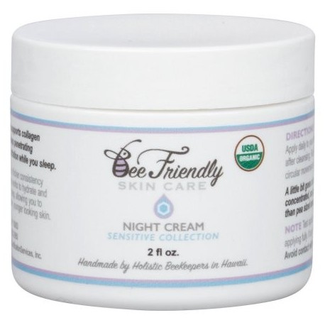 USDA Certified Organic Noche Crema Por BeeFriendly Colección sensible anti arrugas anti envejecimiento hidratante y profundo e 