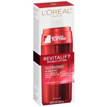 Paquete de 2 - L'Oreal Revitalift Doble Lifting Tratamiento facial crema anti arrugas y de elevación del gel de 1 oz