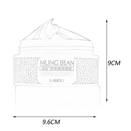 Nutrición Profunda LAIKOU Limpio frijol mungo Mascarilla Máscara Crema hidratante Esencia Aceite-Control Crema Crema anti arru