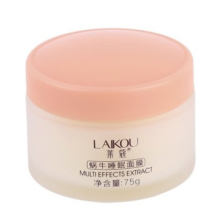 LAIKOU NO lavado de caracol Dormir Máscara Crema hidratante Esencia Noche crema contra el envejecimiento Anti arrugas crema fac