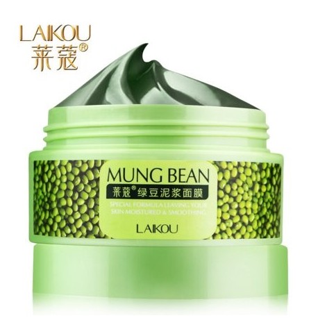 Nutrición Profunda LAIKOU Limpio frijol mungo Mascarilla Máscara Crema hidratante Esencia Aceite-Control Crema Crema anti arru