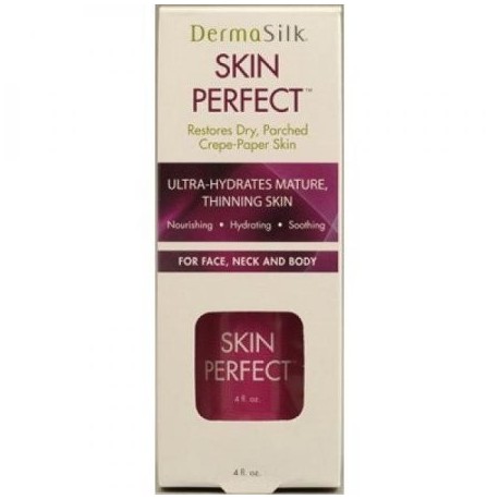 DermaSilk Perfect Skin - Anti Aging Crema hidratante Disminuye las arrugas en la cara cuello y cuerpo 4 oz
