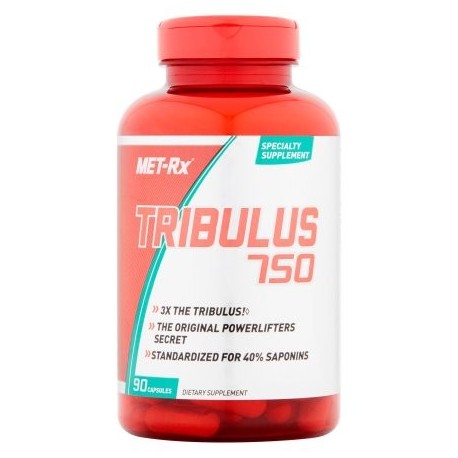 MET-Rx Tribulus 750 cápsulas de suplementos dietéticos 90 conteo