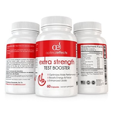 La testosterona Booster Suplemento por Optimal Effects - natural y eficaz para la libido y energía estimular el crecimiento mus
