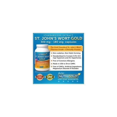 St Johns Wort Extract 300mg- 180 caps