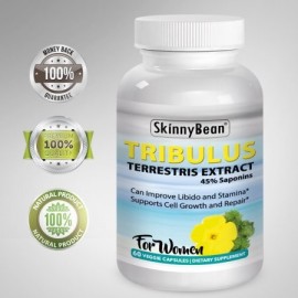 SkinnyBean Tribulus terrestris extracto para las mujeres la libido de refuerzo hechas a la orden- cápsulas Polvo fresco 2x fina