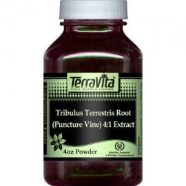 Extra Strength Tribulus terrestris Root 4- 1 Extracto (punción Vine) Polvo (4 oz ZIN- 511103)