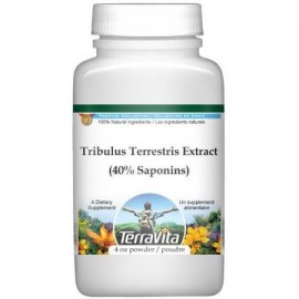 Tribulus terrestris extracto (Puncture Vine) (40% de saponinas) Polvo (4 oz ZIN- 514324)