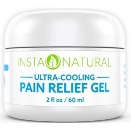 InstaNatural alivio del dolor crema con mentol y Arnica - Medicación de refrigeración Gel de espalda las rodillas los codos lo