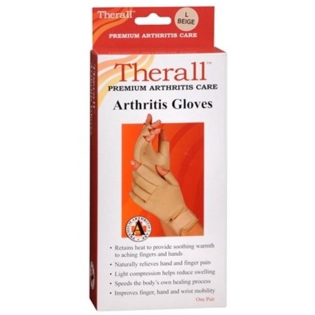 Therall Guantes de la artritis L Beige 1 Par