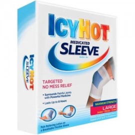 2 Paquete de rodillas Icy Hot Maximum Strength medicado manga tobillos Codos grande 3 ea