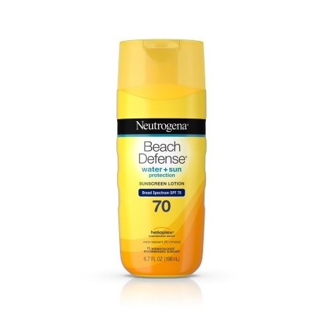 Neutrogena Playa de la defensa protector solar de amplio espectro Loción Corporal FPS de 70 6.7 Oz.