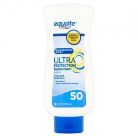 equate Ultra Protección loción de protección solar de amplio espectro SPF 50 16 fl oz