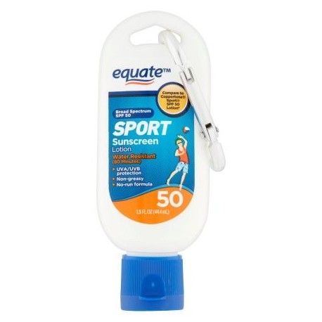 equate Deporte loción de protección solar SPF 50 15 fl oz