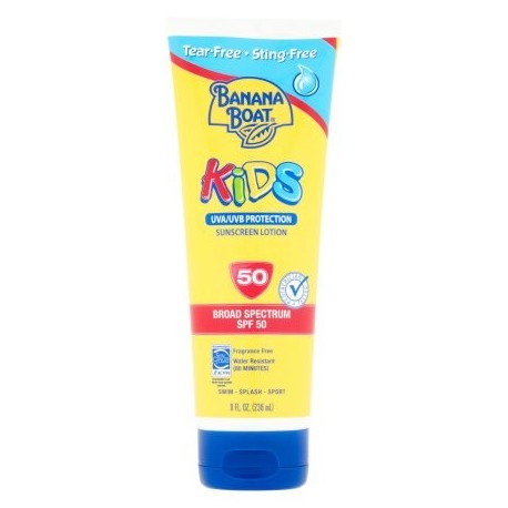 Banana Boat Niños loción de protección solar UVA - UVB de amplio espectro SPF 50 8 fl oz