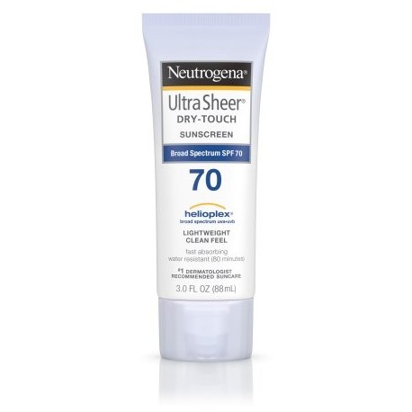 Neutrogena Ultra Sheer Dry-Touch Protector solar de amplio espectro FPS de 70 3 Oz.