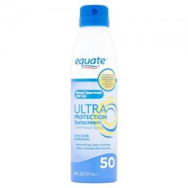 equate Ultra protección solar rociado continuo SPF 50 6 fl oz