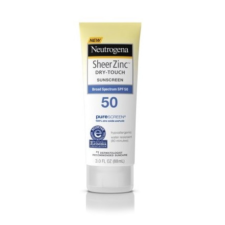 Neutrogena Zinc Sheer Dry-touch protector solar de amplio espectro SPF 50 3 Fl. Onz.