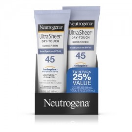 Neutrogena Ultra Sheer Dry-Touch Protector solar de amplio espectro Spf 45 3 Fl. Oz. UE 2