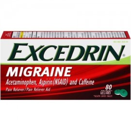 Excedrin analgésico acetaminofeno Ayuda cápsulas de gel migraña 80 ct