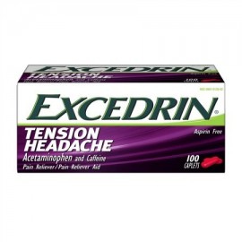 Excedrin Cápsulas de cabeza por tensión Aspirina-Libre para la cabeza el cuello y el hombro alivio del dolor de 100 unidades