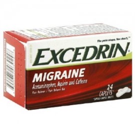 Excedrin migraña para aliviar el dolor Caplets 24 ea (Pack de 2)