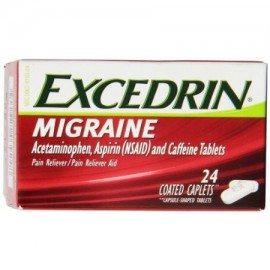 3 Pack - Excedrin migraña alivio del dolor 24-Count Cápsulas Cada