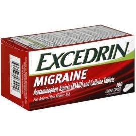 Paquete de 2 - Excedrin migraña Alivia el dolor y comprimidos 100 ea