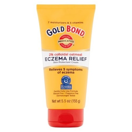 Gold Bond medicados alivio de Eczema Protector Piel Crema con harina de avena coloidal 55 oz