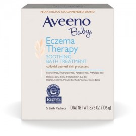 Aveeno bebé Eczema terapia calmante Tratamiento del baño por irritaciones de la piel 5 Conde