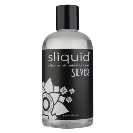 Sliquid Plata lubricante de silicona glicerina y paraben libre - botella de 85 oz