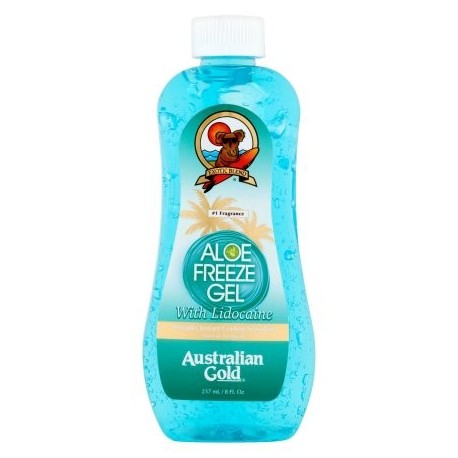 Burn Cream Aloe Freeze Gel for Sunburn Relief with Lidocaine Australian Gold 8fl. oz
