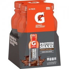 Gatorade Recuperar Batido de proteínas 20 gramos de proteína chocolate 11.16 oz 4 Ct