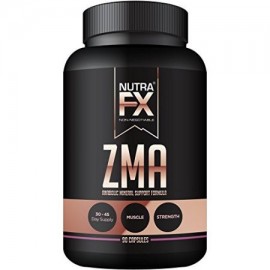 NUTRAFX ZMA 90 Cápsulas Beneficios post entrenamiento Suplemento crecimiento muscular la fuerza y ​​el sueño