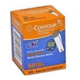 WP000-PT -1820 1820 tiras de prueba Contour TS Ascencia Glucosa 50 - Pk Bayer Diabetes Division