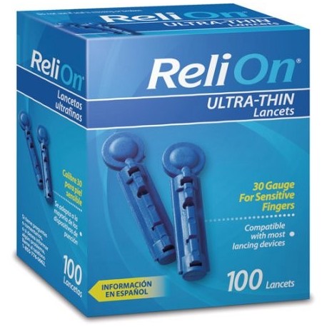 ReliOn ultrafino lancetas 30G 200 Ct