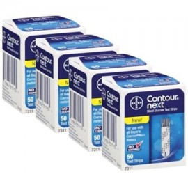 Bayer Contour Siguiente Tiras de Prueba 4 cajas de 50