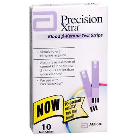 Precision Xtra Blood B-cetónicos tiras de prueba 10 Ct