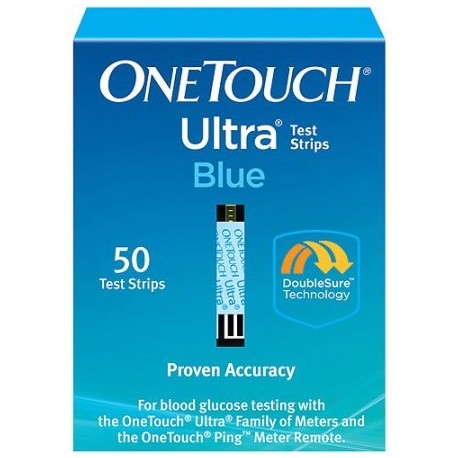 OneTouch tiras reactivas de glucosa Ultra Blue Blood 50 Ct