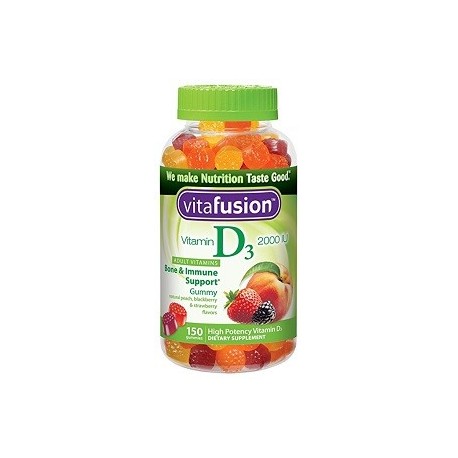VITAFUSION VITAMIN D3 CON SABORES DE FRUTAS 150 CAPSULAS