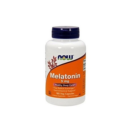 NOW MELATONIN SUPLEMENTO PARA DORMIR BIEN 180 CAPSULAS