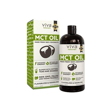 VIVA NATURALS MCT OIL POTENTE SUPLEMENTO ENERGETICO 946 ML