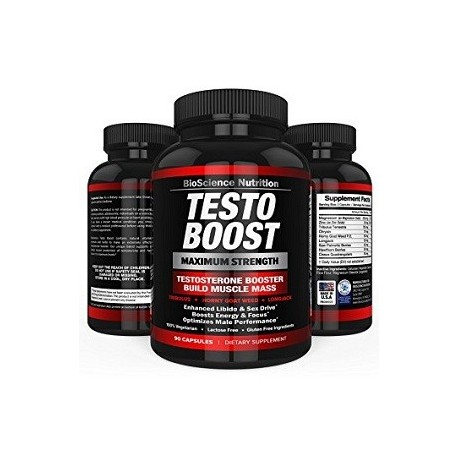 BIOSCIENCE TESTO BOOST MAXIMO CRECIMIENTO MUSCULAR 90 CAPS