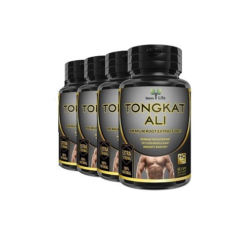 TONGKAT ALI PASTILLAS PARA AUMENTAR MUSCULATURA 4 X 60 CAPS