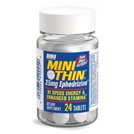 MINI THIN EPHEDRIZINE 25 MG EPHEDRA 24 TABLETAS